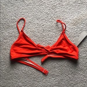 J. Crew playa Laguna ruched bikini top